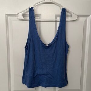 NWOT Intimately Free Embroidered Hem tank top